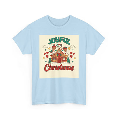 Joyful Christmas Tee | Unisex Heavy Cotton T-Shirt for Holiday Cheer, Christmas Gift, Family Gatherings, Festive Attire, Winter Wear