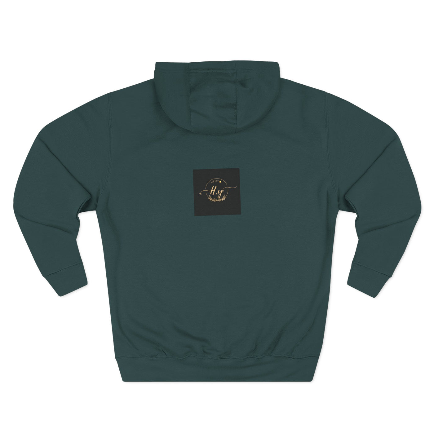 Elegant Gold Script Fleece Hoodie, Cozy Layer, Personalized Gift, Casual Wear, Stylish Sweatshirt, Fashion for All Seasons