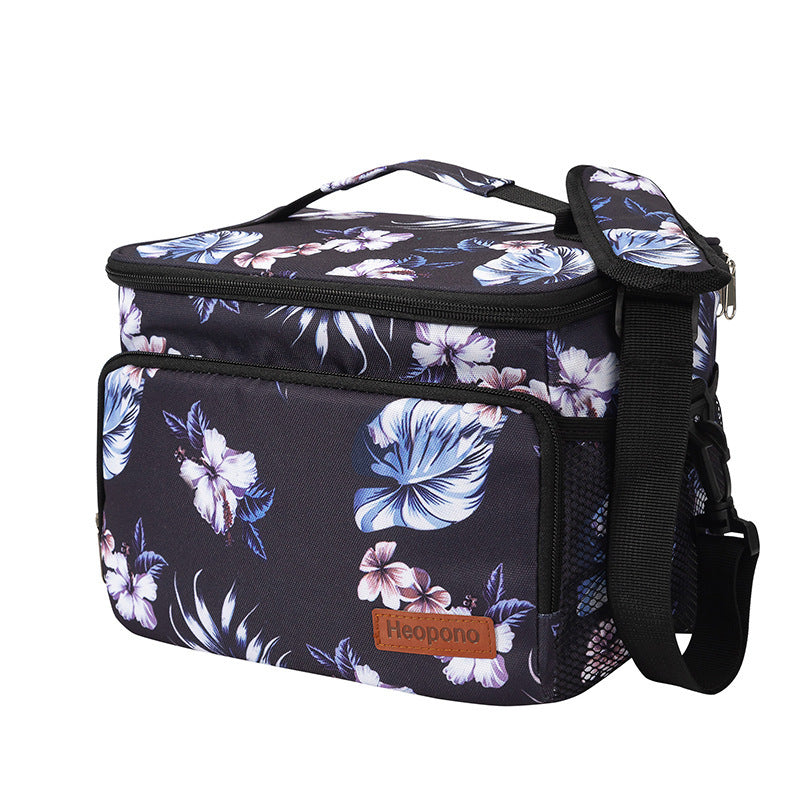 Crossbody Outdoor Thermal Bag Oxford Cloth Large Capacity Lunch Box