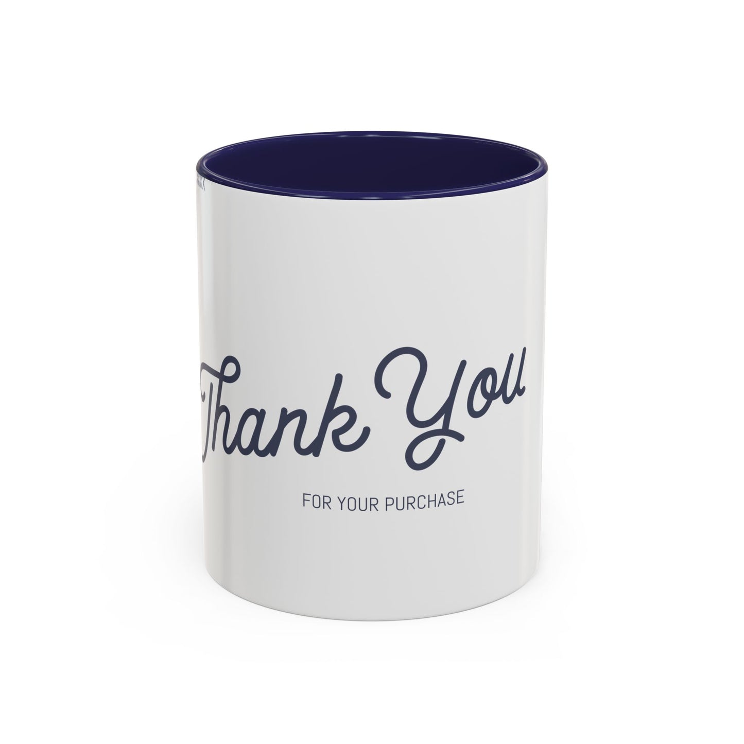Thank You Accent Coffee Mug | Personalized Gift, Office Mug, Unique Coffee Cup, Custom Logo Mug, Ceramic Drinkware