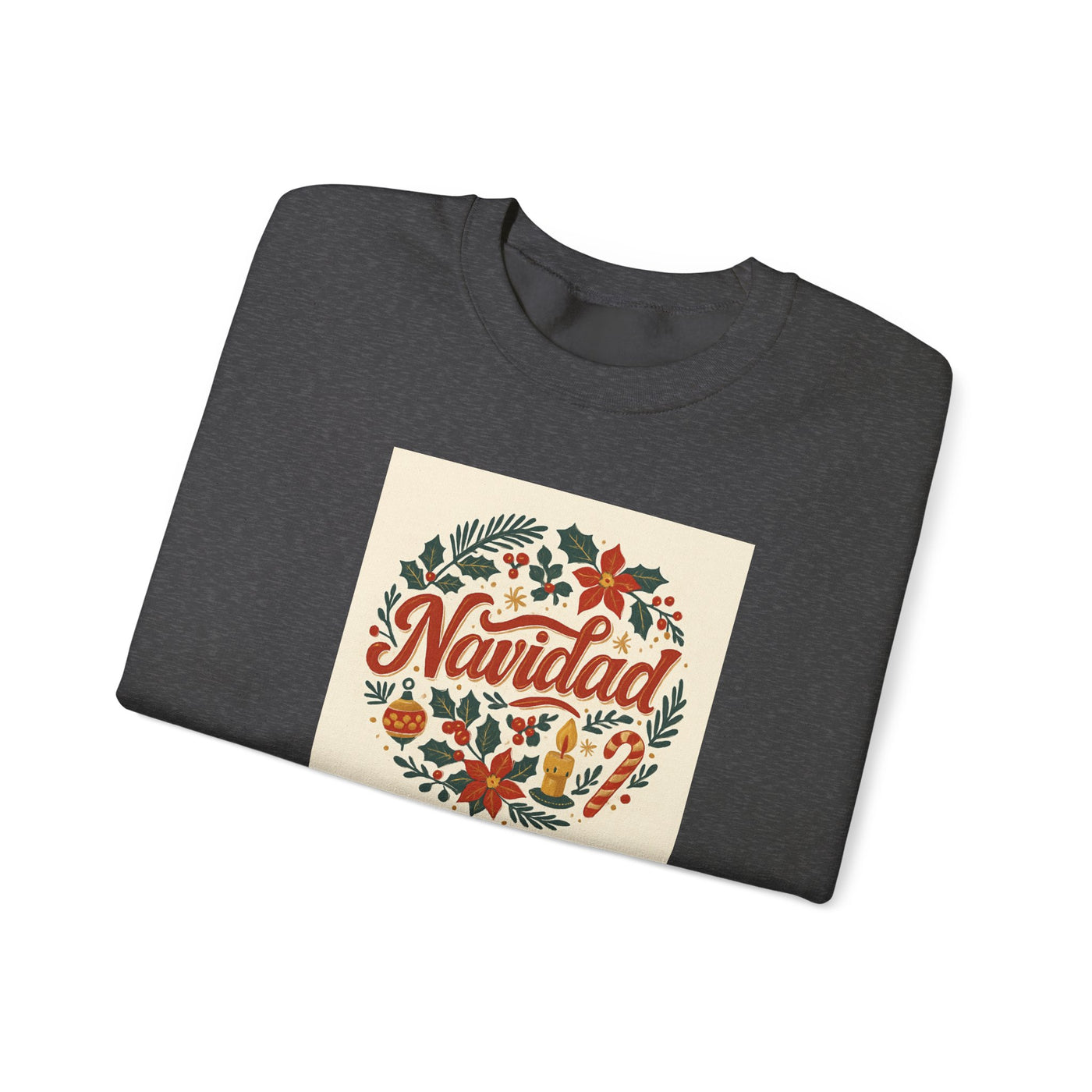 Navidad Floral Sweatshirt — Retro Holiday Crewneck