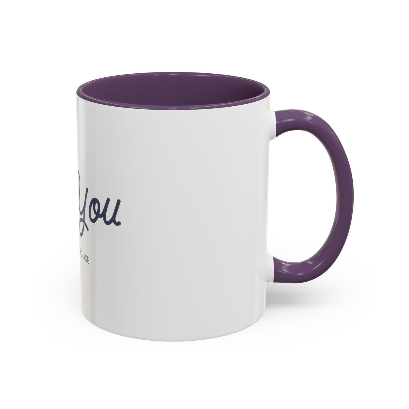Thank You Accent Coffee Mug | Personalized Gift, Office Mug, Unique Coffee Cup, Custom Logo Mug, Ceramic Drinkware