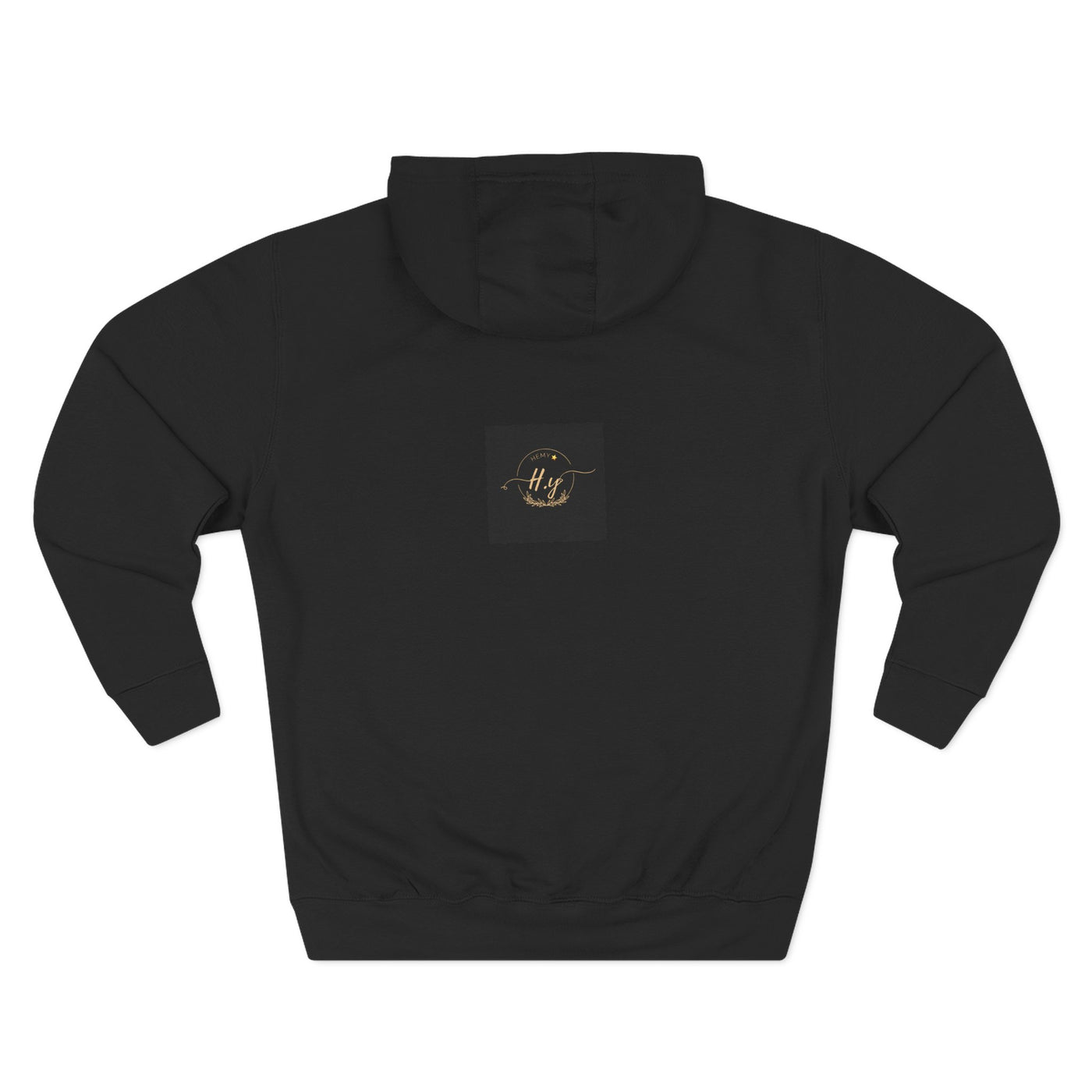 Elegant Gold Script Fleece Hoodie, Cozy Layer, Personalized Gift, Casual Wear, Stylish Sweatshirt, Fashion for All Seasons