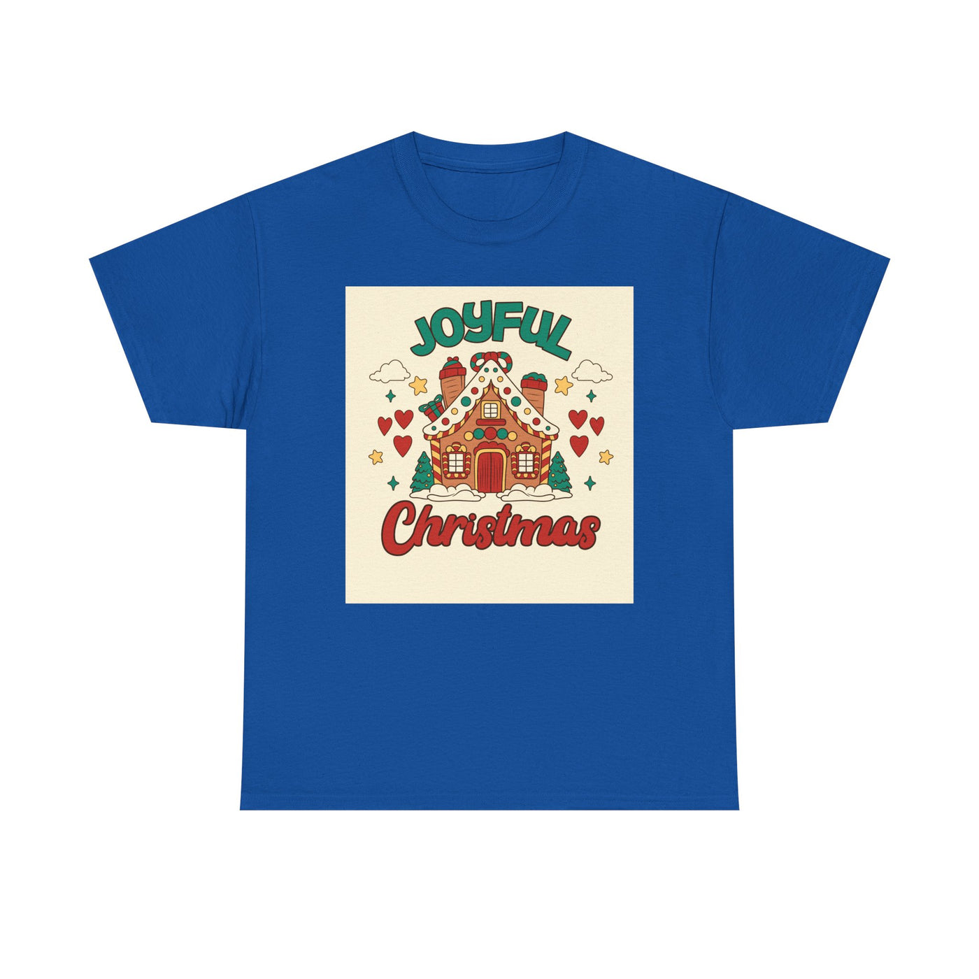 Joyful Christmas Tee | Unisex Heavy Cotton T-Shirt for Holiday Cheer, Christmas Gift, Family Gatherings, Festive Attire, Winter Wear