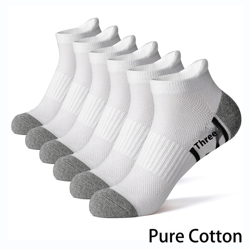 Cotton Socks Solid Color Terry Thick Head Heel Sports