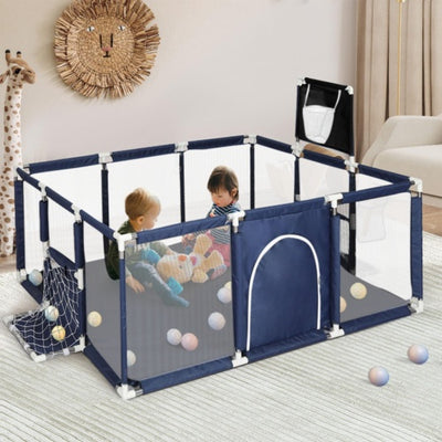 Large Baby Playpen Children Toddler Kids Indoor Play Pen   Balls Pool Basket