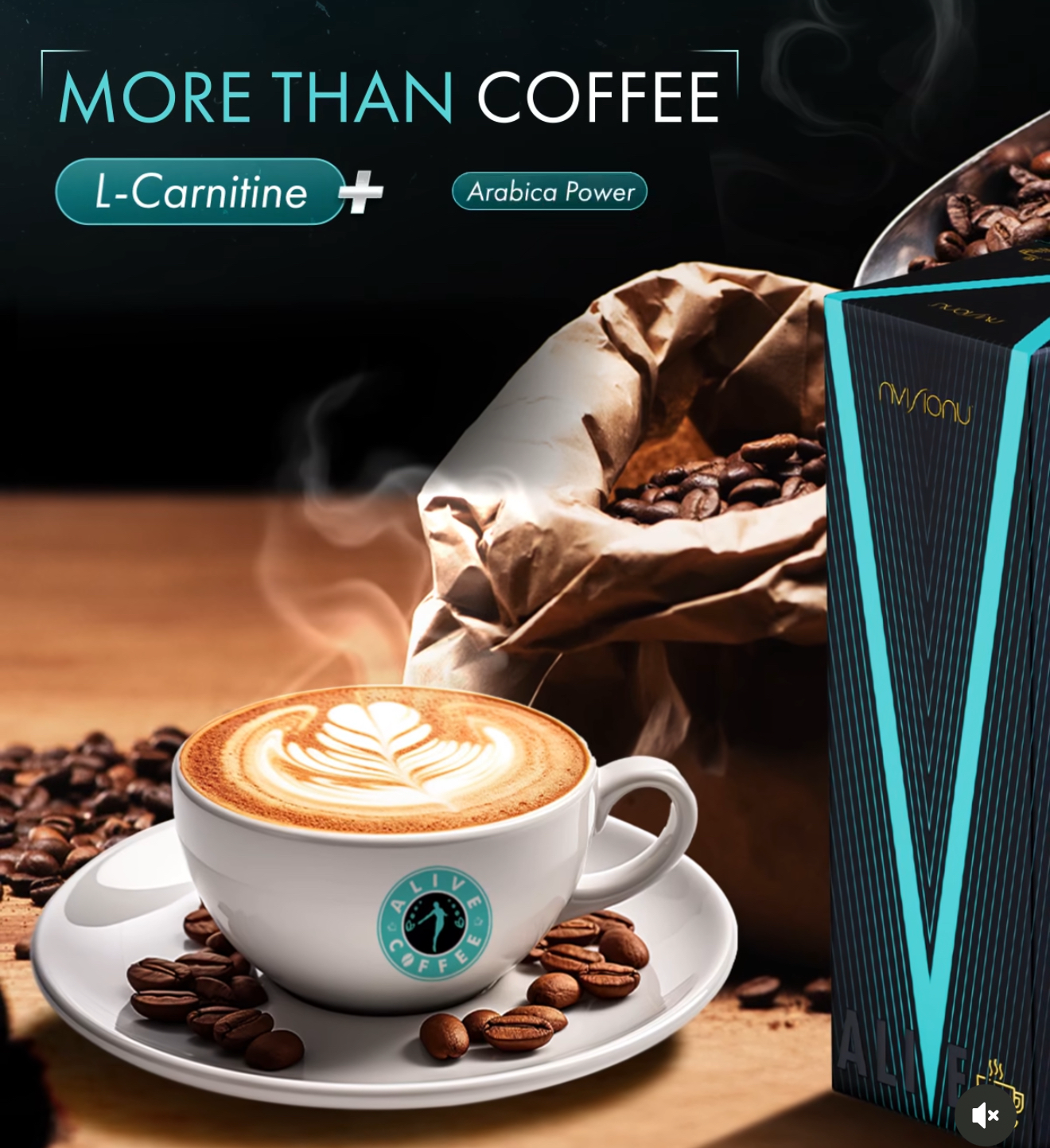 20 servings coffee Alive dietary