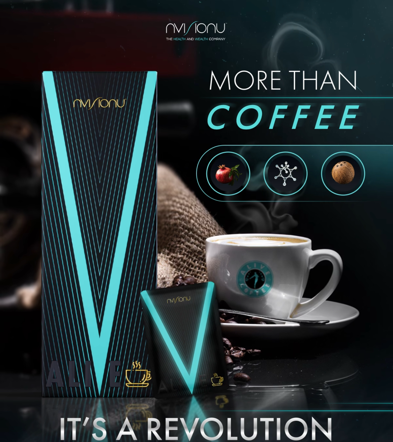 20 servings coffee Alive dietary