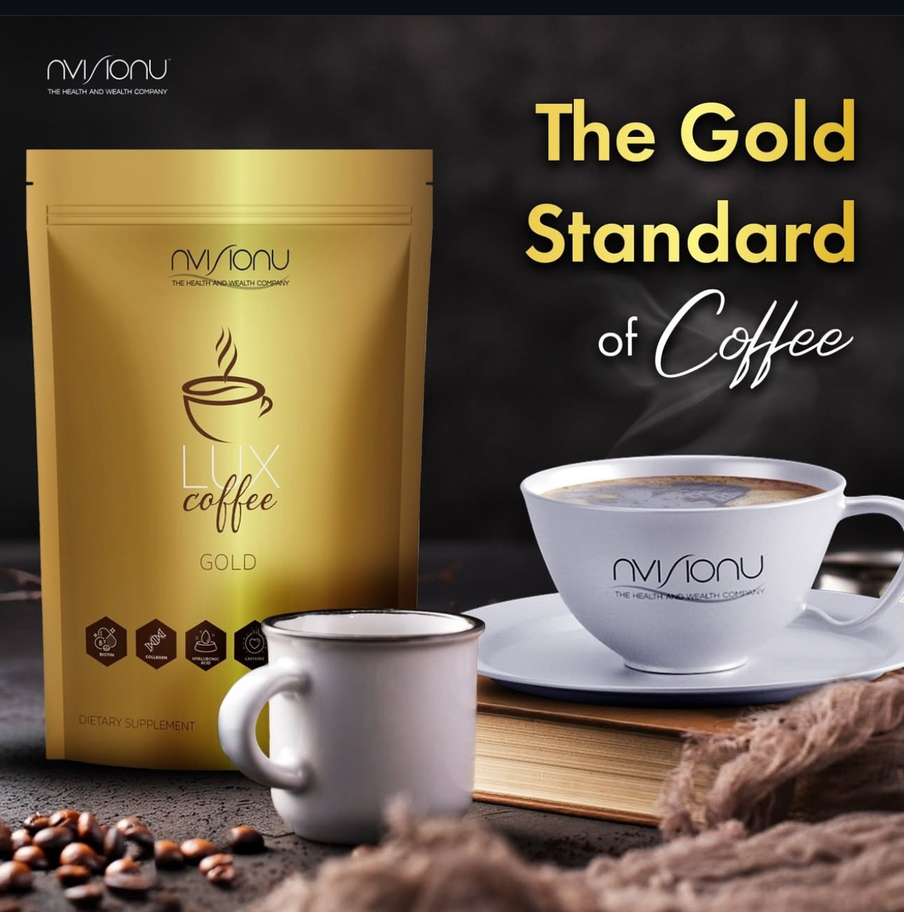 Lux Gold coffee dietary collagen