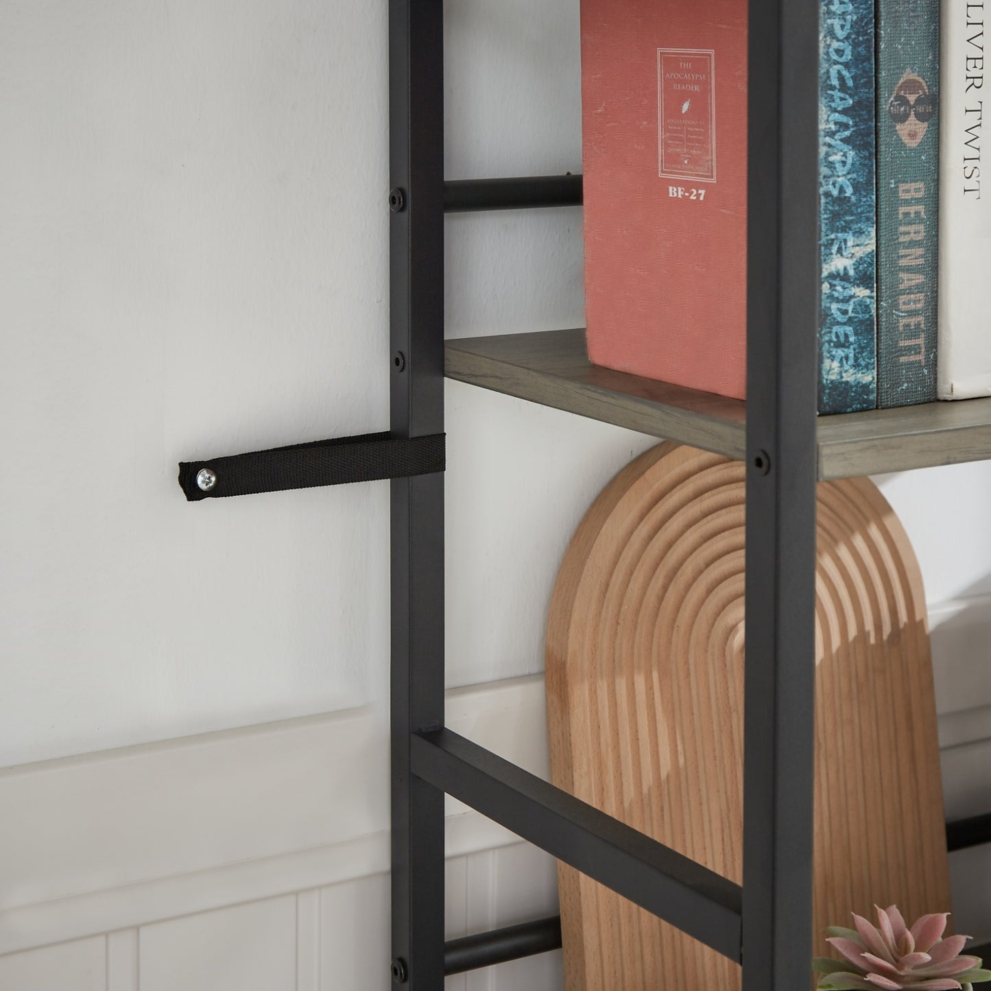 Triple Wide 5-Shelf Industrial Retro Bookshelves For Home & Office
