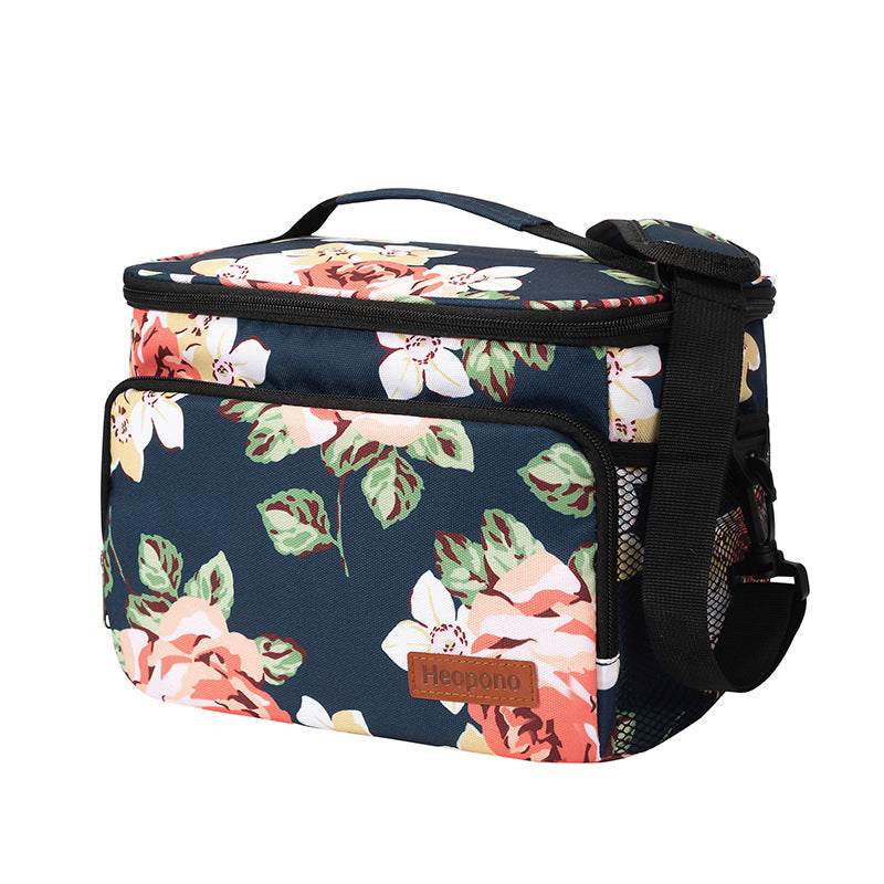 Crossbody Outdoor Thermal Bag Oxford Cloth Large Capacity Lunch Box