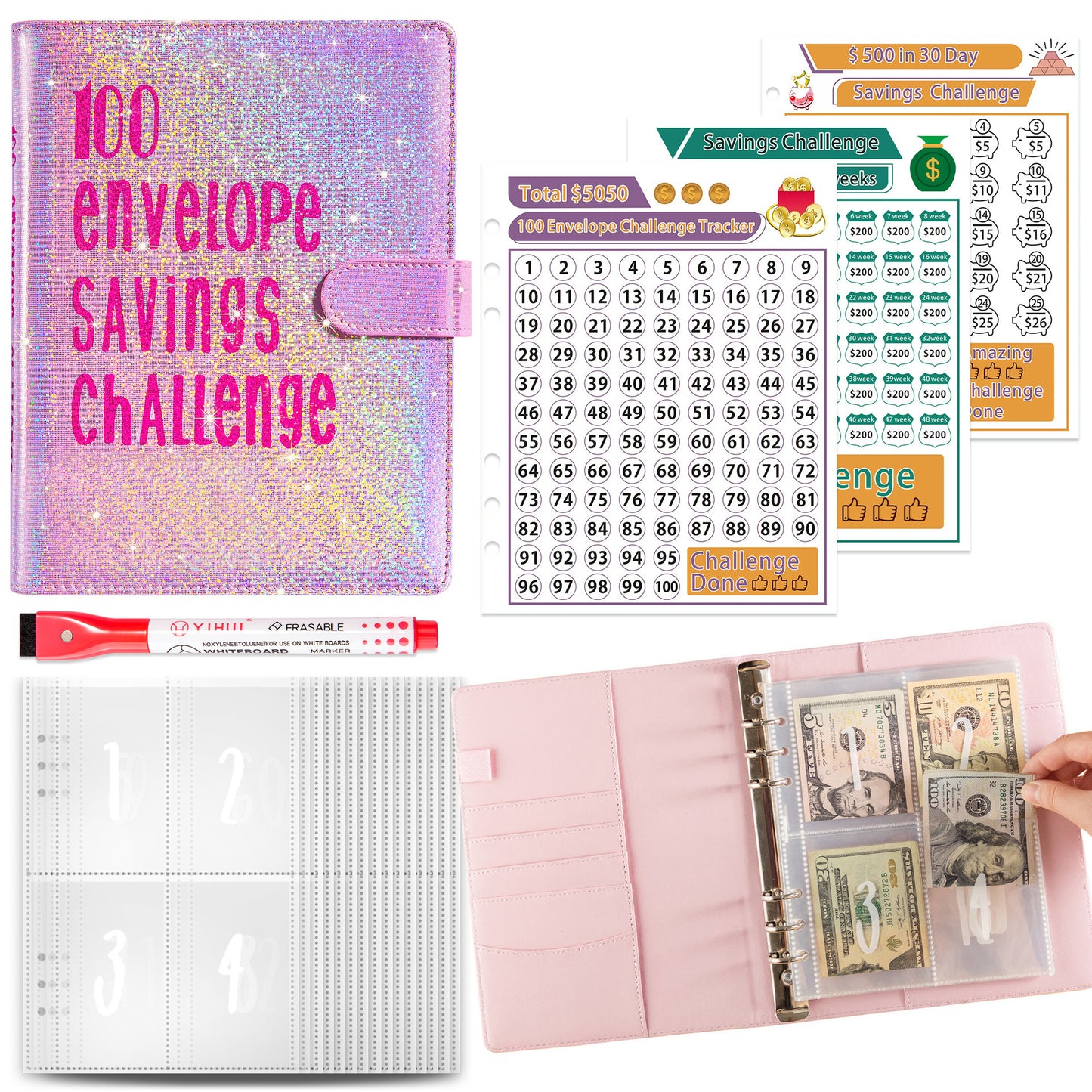 5A Money Saving Challenge Planner